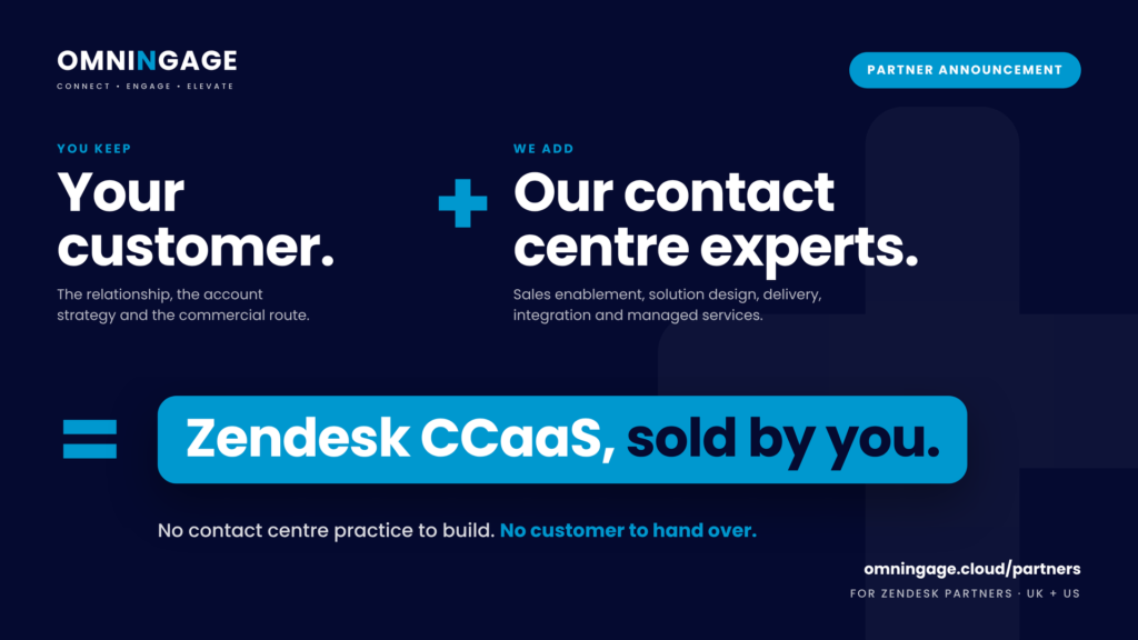 Sell Zendesk CCaaS without building a contact centre practice